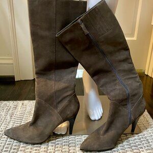 VIA SPIGA Taupe Suede Boots 8M